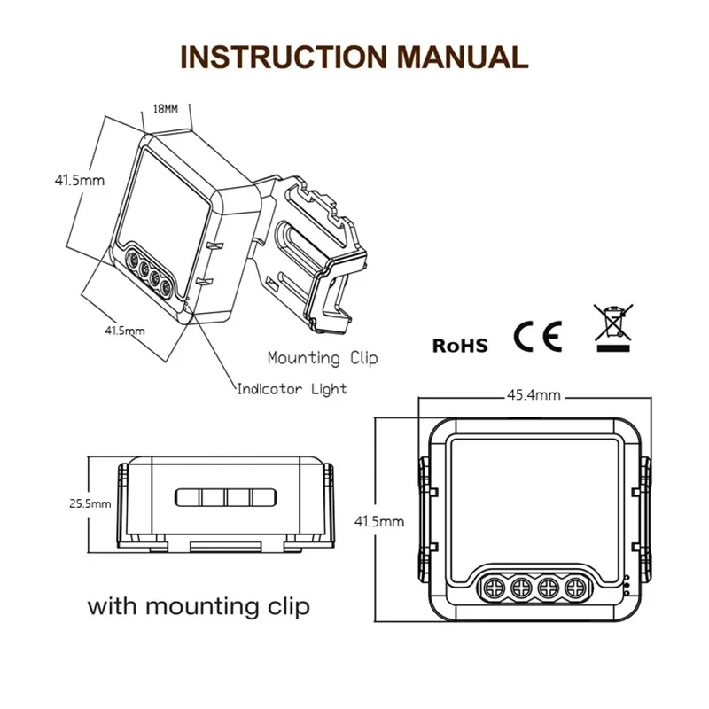 Tuya ZigBee 3.0 Smart Dimmer Switch Module Supports 2 Way Control Dimmable Switch Work with Alexa Google Home Smart Life Gateway