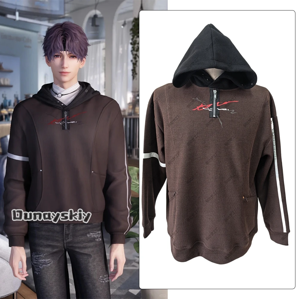 

Love And Deepspace Qi Yu Rafayel Cosplay Costume Hoodie Streetwear Casual Outfit Anime Game Role-playing Suits Unisex Outfit