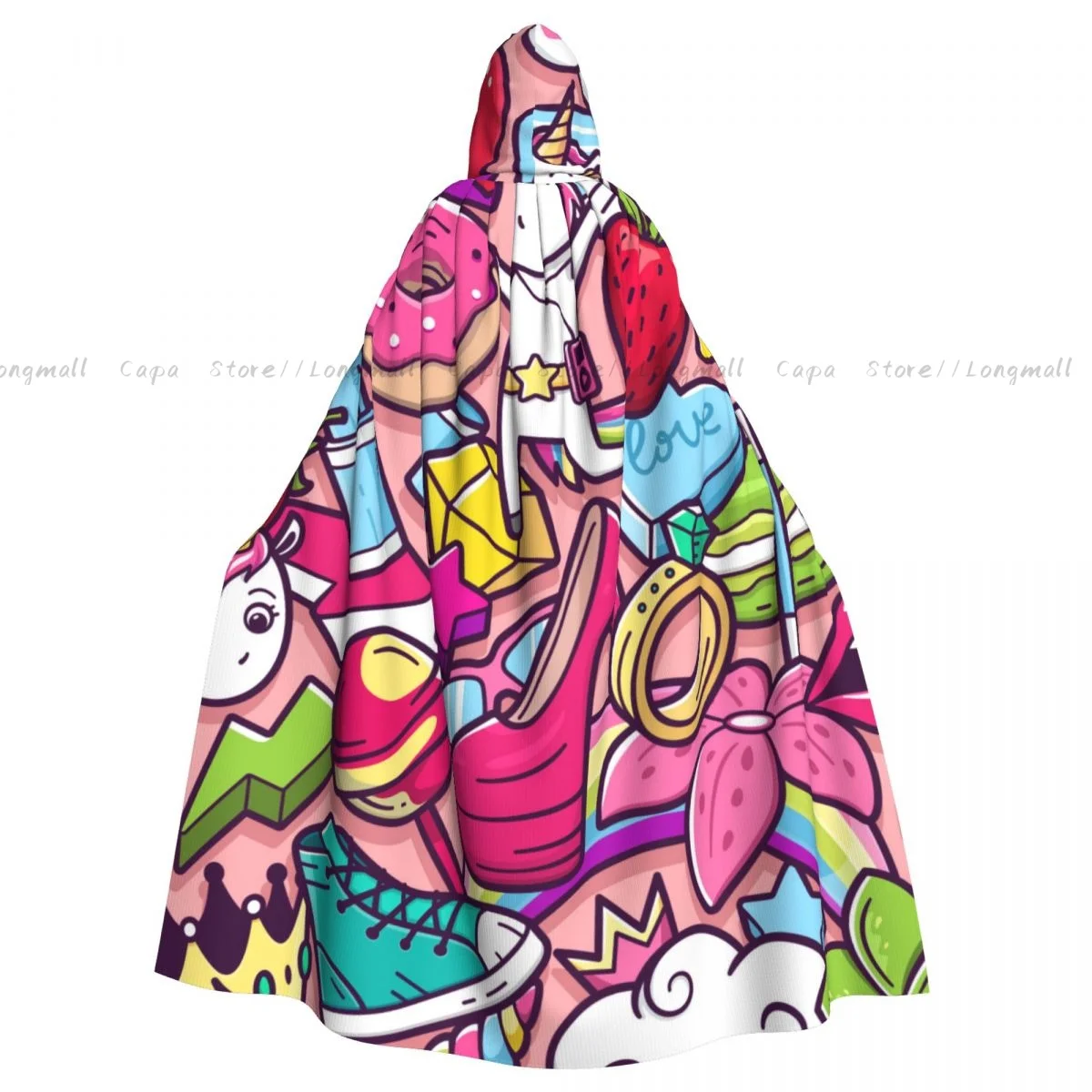 Cosplay Medieval Costumes Girlish Bizarre Street Art Icons Hooded Cloak Capes Long Robes Jackets Coat Carnival