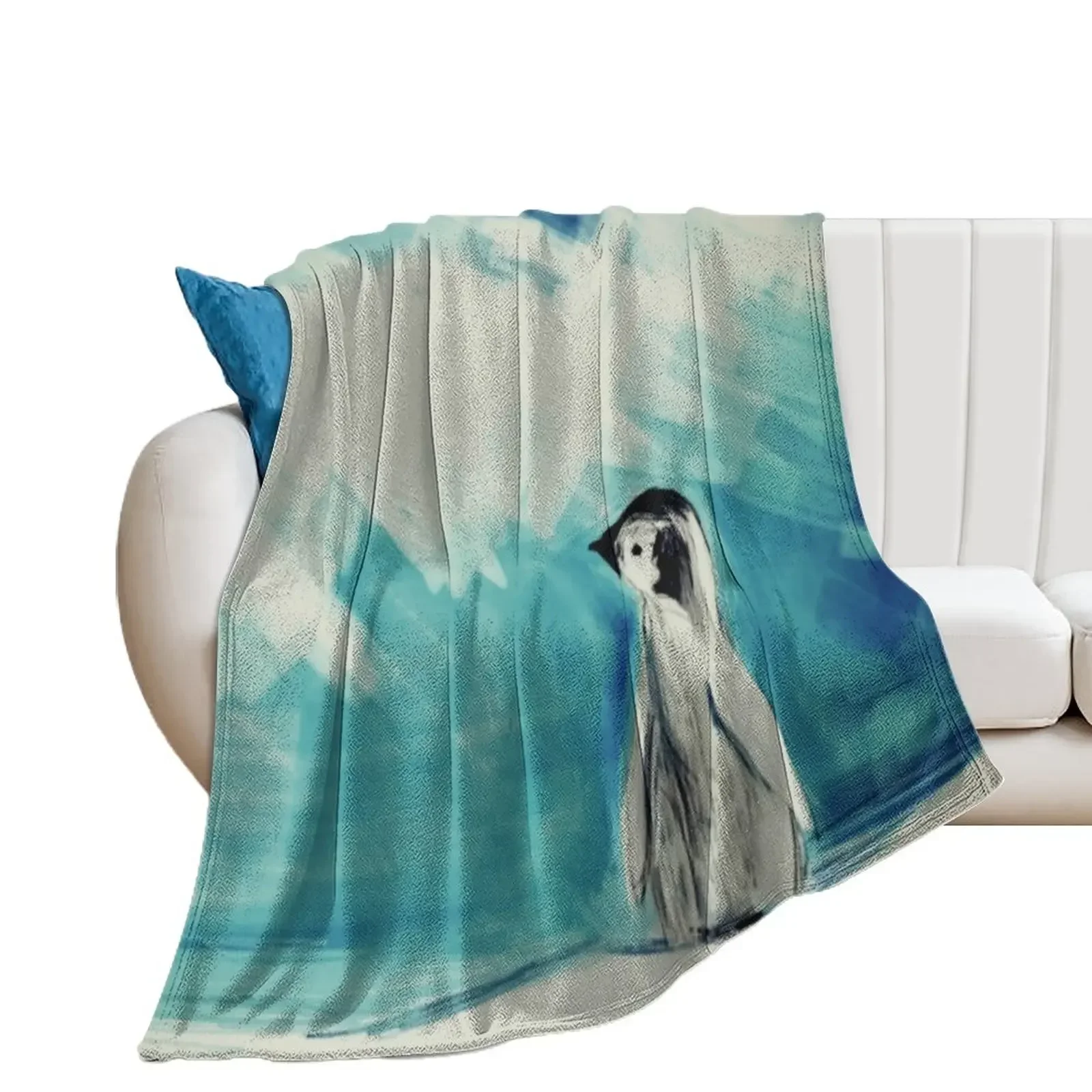 

Baby Penguin Throw Blanket for winter Shaggy Summer Beddings Blankets