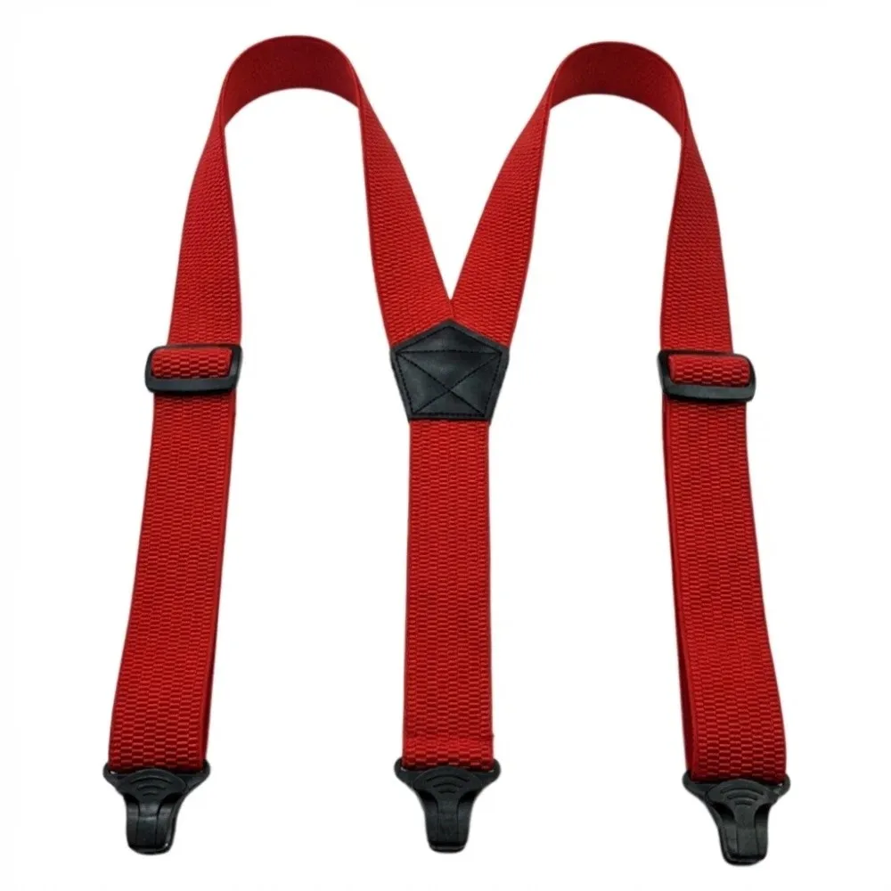 頑丈なワークサスペンダー-3つのグリッパークラスプ付き-レトロy型サスペンダー-幅38cm-滑り止め調整可能サスペンダー-ビジネス用