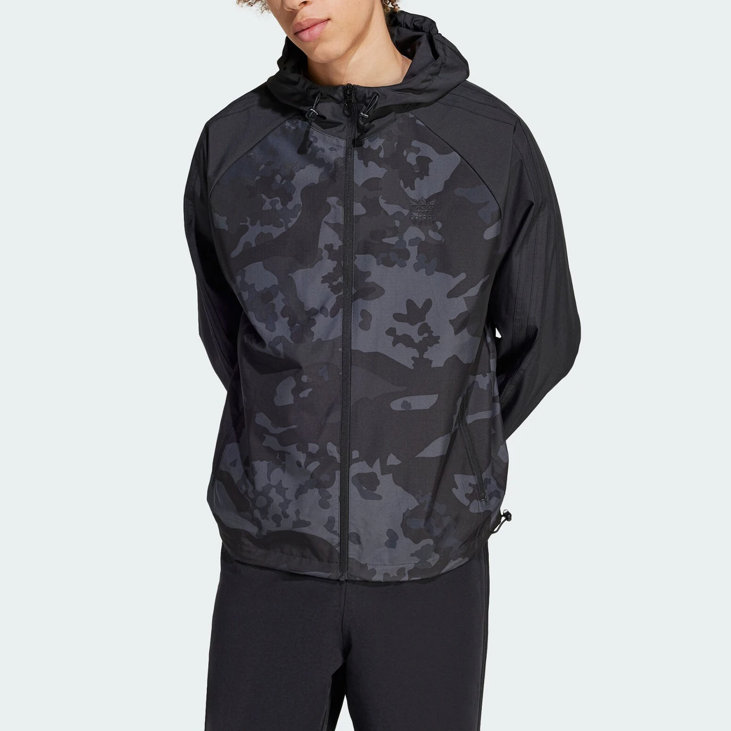 

Adidas genuine Trefoil Men's Loose Hooded Sports Casual Jacket IS0258