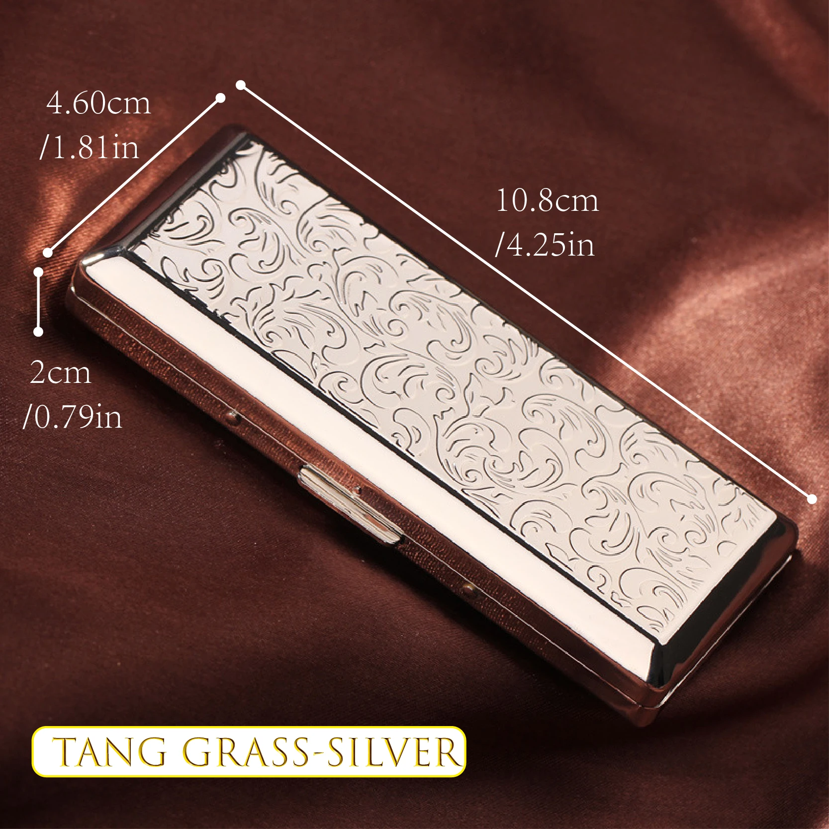 slimline cigarette case Female Embossed Slim Cigarette Case, Portable, Sealed, Waterproof, Smoking  Accessories with Gifts Box, 10-14Pcs
