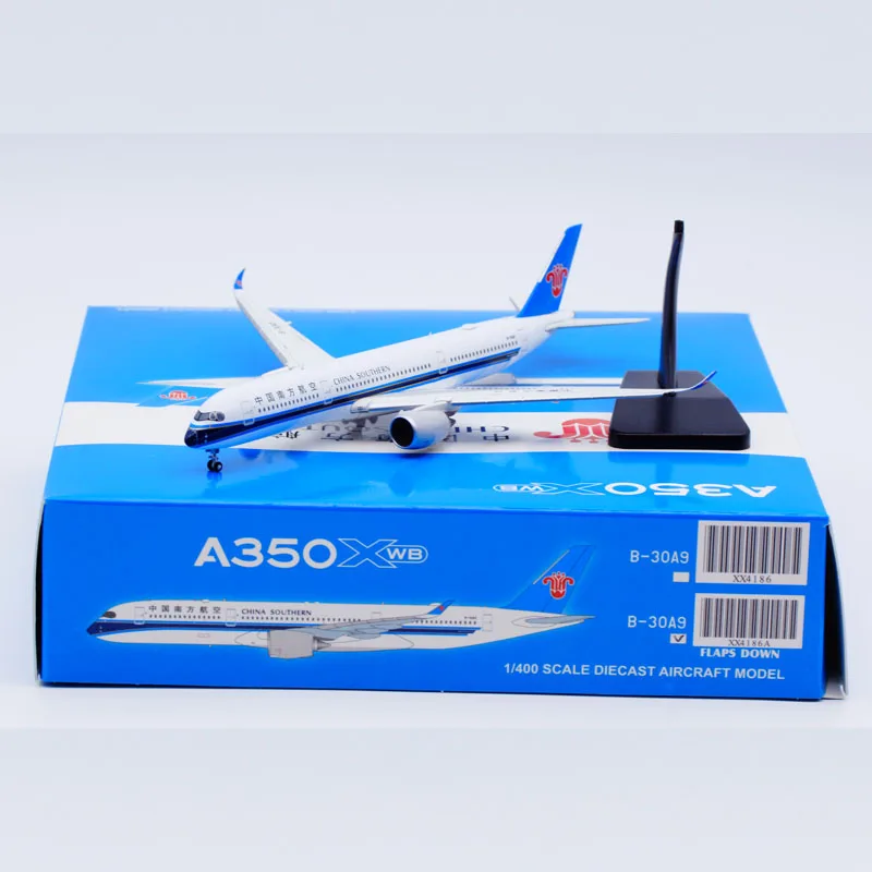 

XX4186A Alloy Collectible Plane Gift JC Wings 1:400 China Southern Airbus A350-900XWB Diecast Aircraft Model B-30A9 Flaps Down