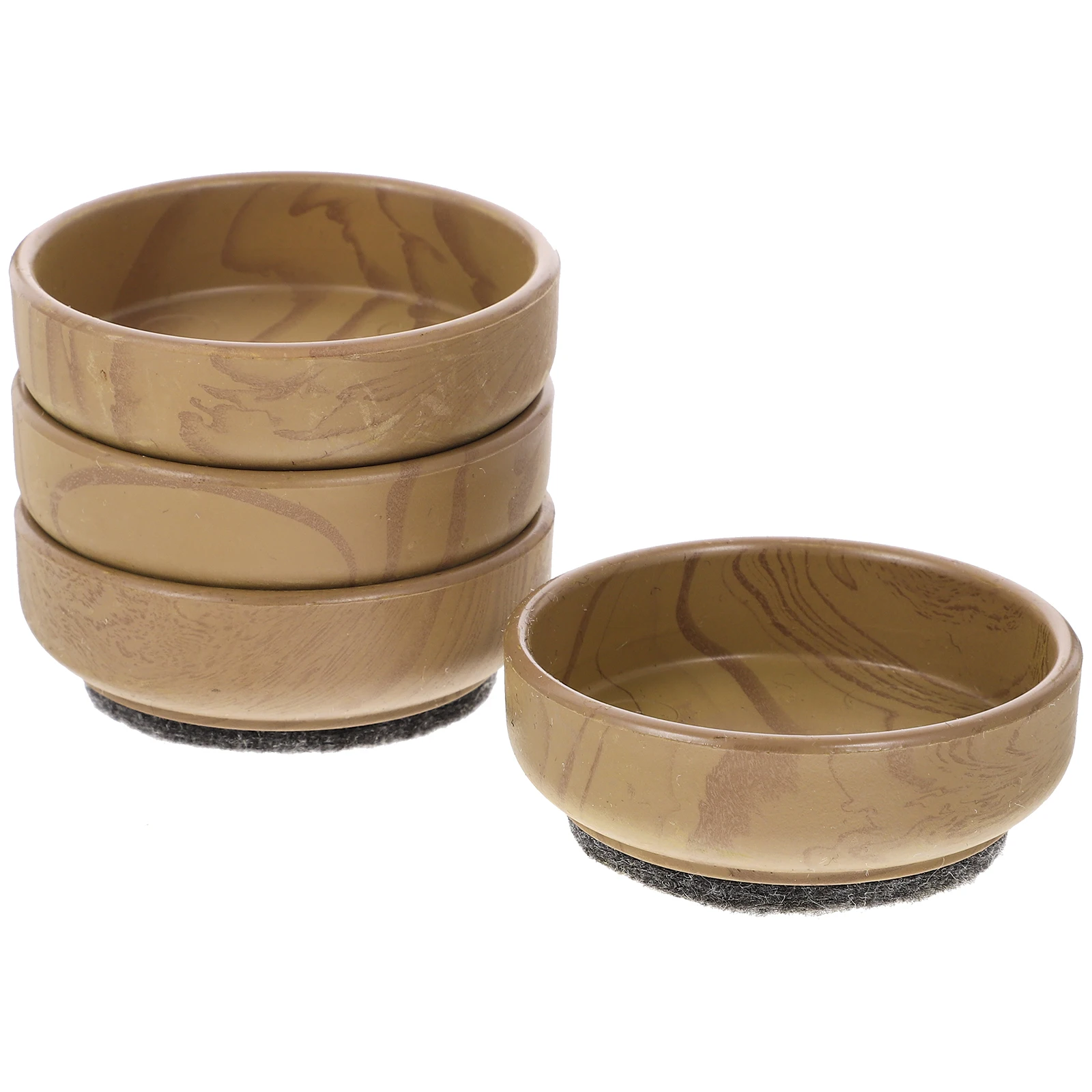 4 قطعة الخشب الحبوب كرسي الساق حافظات الأرضية البلاستيك الأثاث القدم قبعات السلس الصامت الطابق حماية منصات كرسي الساق يغطي