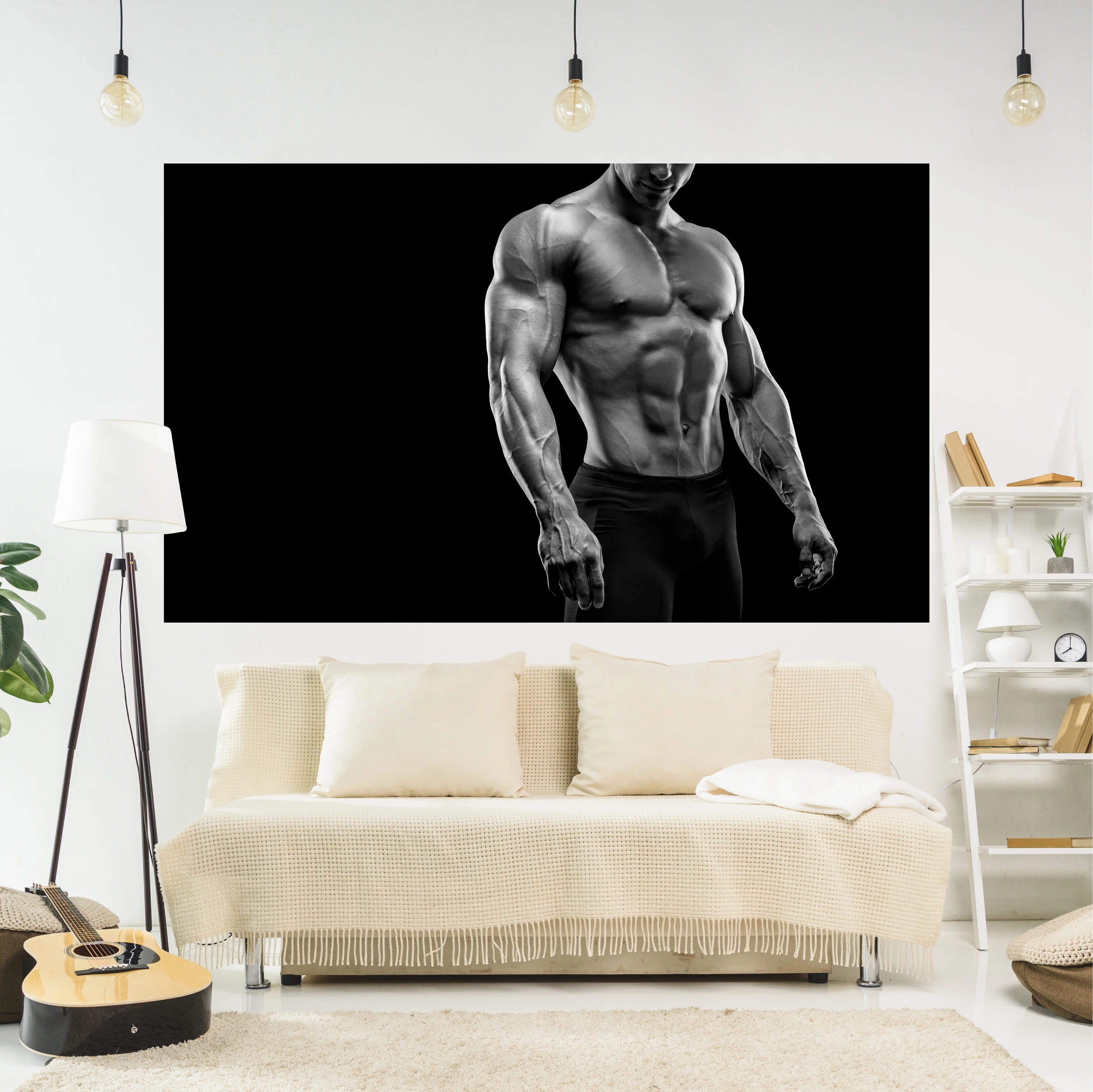 

Home Decoration Tapestry Fitness Muscle Male Printed Hippie Wall Hanging Carpets Gym Tapiz Sofa Blanket