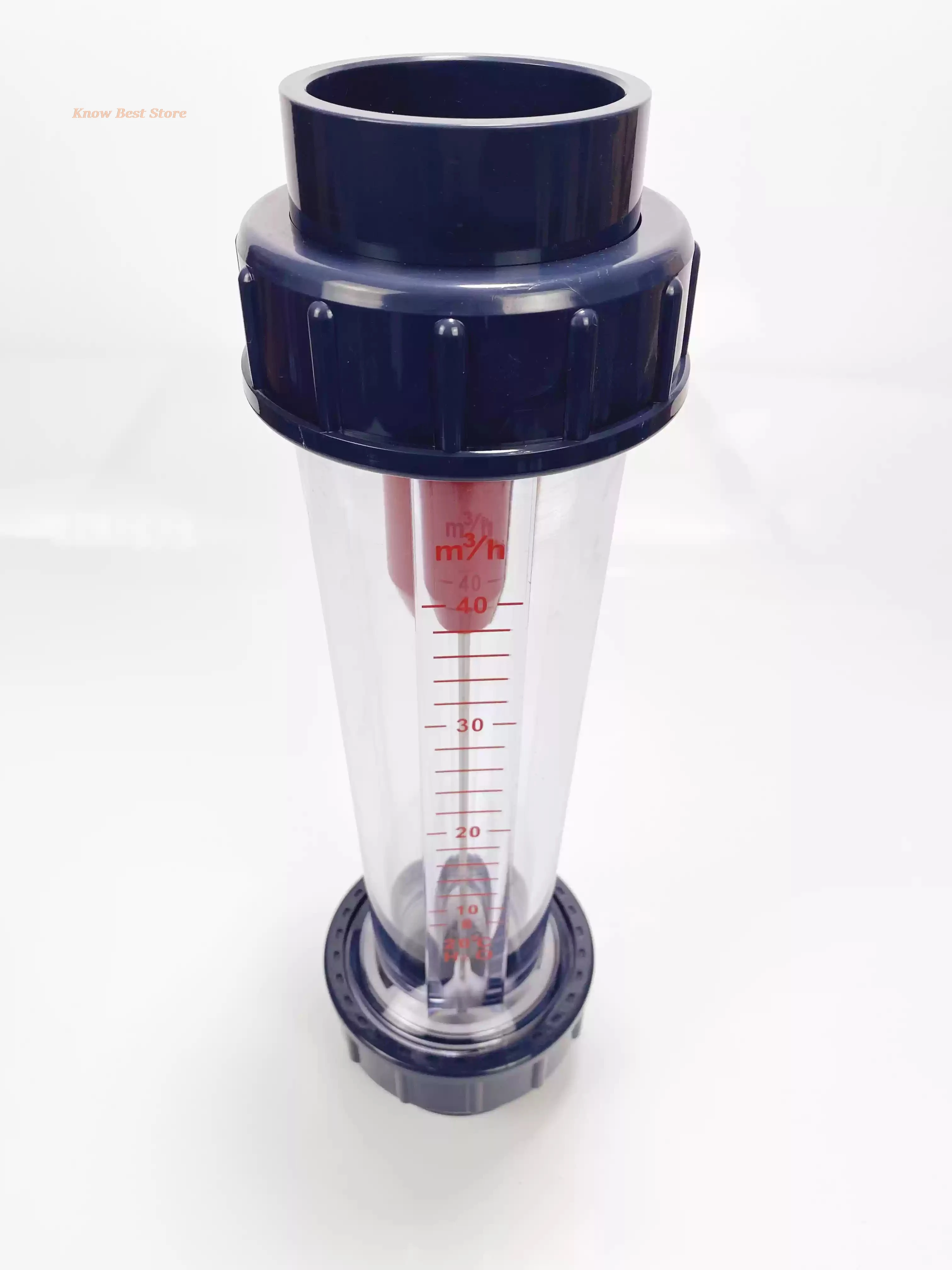 LZS Short Series Plastic Piping Liquid Float Flowmeter Water Flow Meter Rotameter 15/25/32/40/50 60 100 160 250 400 600 1000 LPH