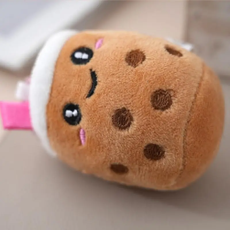 Eenheid Mooie Boba pluche pop sleutelhanger, 8 cm zacht speelgoed, perfect kinderverjaardagscadeau, rugzakversiering.