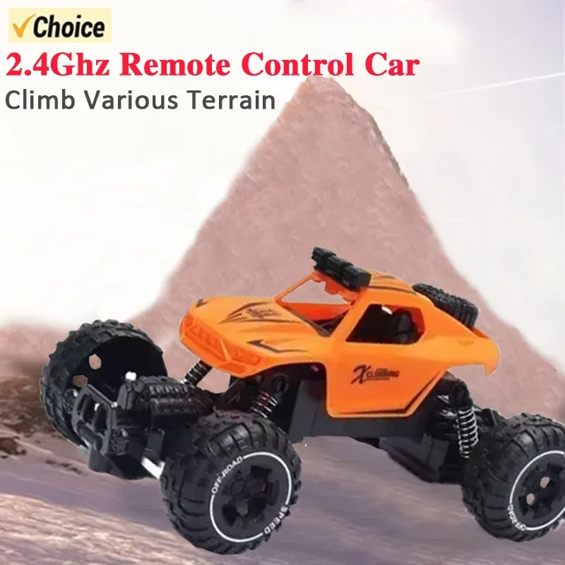 

2.4Ghz New Alloy High-Speed Drift Remote Control Car Off-Road Four-Wheel Drive Wireless RC Anti-Collision Vehicle Kid Gift Toy