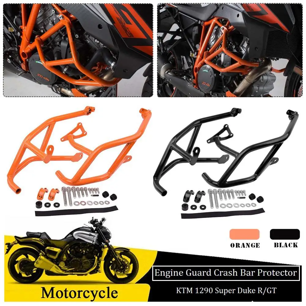 Engine Protection Highway Crash Bar Guard Protector Frame Slider Bumper for KTM Super Duke 1290 R GT 2014 2015 2016 2017 2018