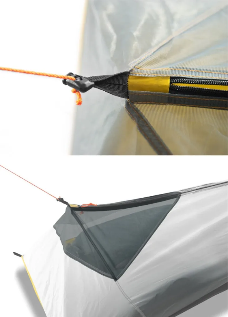 HIKEBURGER Jian Outdoor 1P Innenzelt Camping Biwak Insektenschutz-Schlafsack-Set Ultraleichtes Bergsteiger-Zelt ohne Stangen – Detail 3
