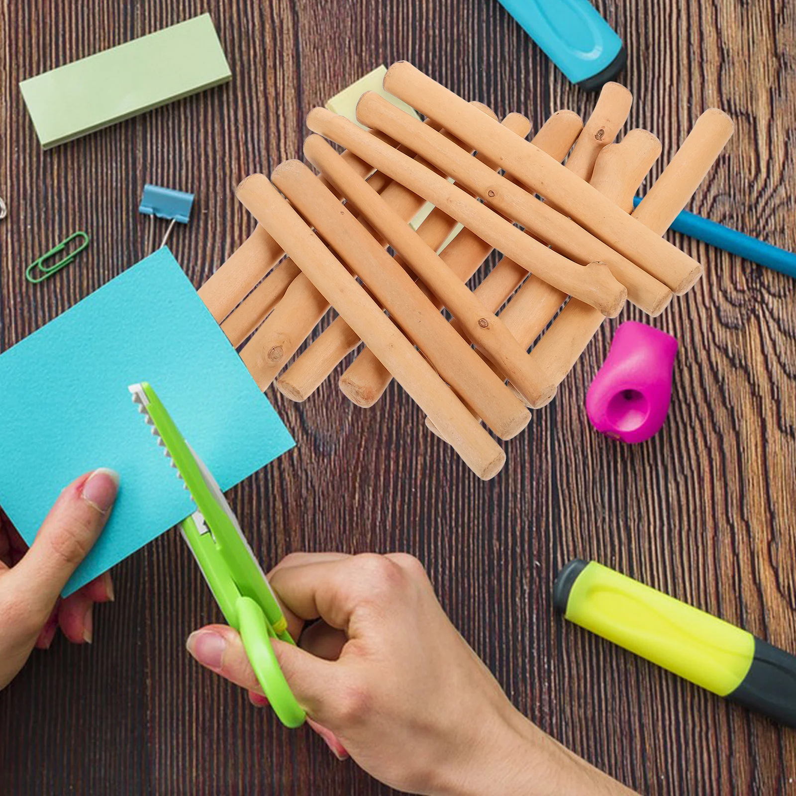 

1Set Natural Pieces Crafts Wedding Party Tabletop Vase Filler DIY Wood Decorative Accessories Crafts for DIY