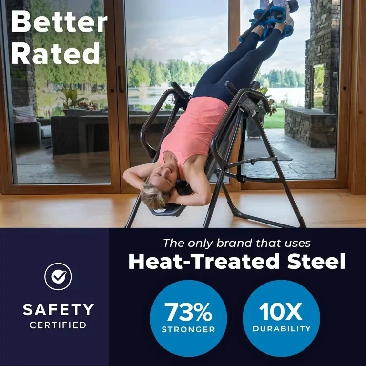 HOME.Inversion Table، قفل كاحل فاخر سهل الوصول، مجموعة تخفيف آلام الظهر، شائع