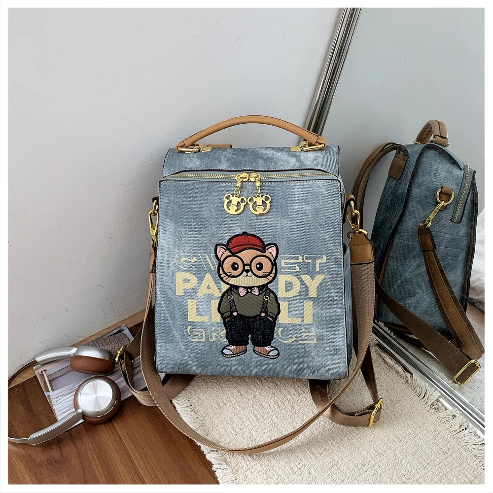 【Gran oferta】Mochila moderna, bolso de hombro para mujer, mochila de gran capacidad con cierre y bolso de mano informal con doble correa para los hombros.