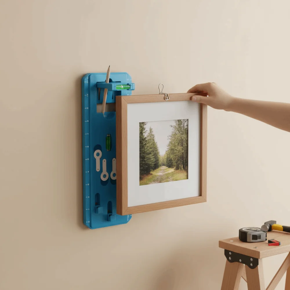 

with level gauge picture hanging kit heavy duty multi-functional picture hanging tool easy to use picture hook living room