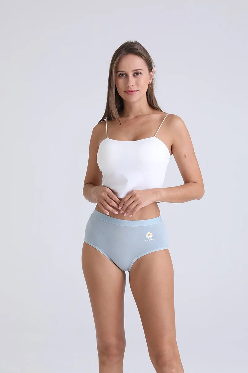 High Waist Cotton Panties for Women  Plus Size Tummy Control   Booty Lifting Underwear 100kg 100% Breathable Cotton Briefs