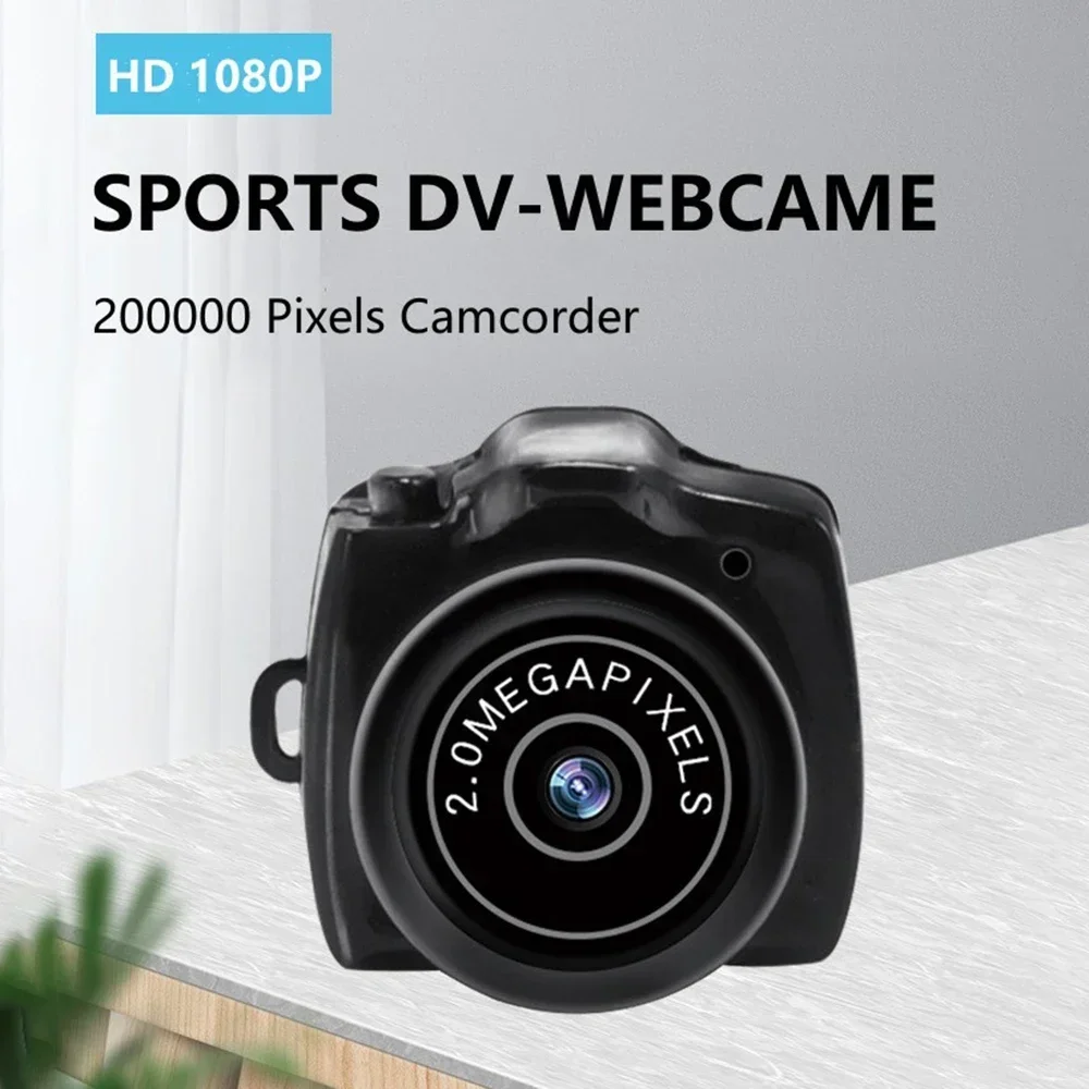 Y2000 Крошечная камера HD-видео-аудио-рекордер Автомобильная спортивная микро-камера Веб-камера с микрофоном Видеокамера 20 Вт Маленькая DV-видеорегистратор Безопасность Секретная няня