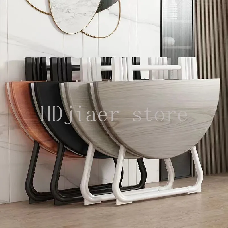 

Foldable Round Table & Chair Set - Home Use for Small Spaces, Dining Table/Balcony Leisure Table, Portable Foldable Desk