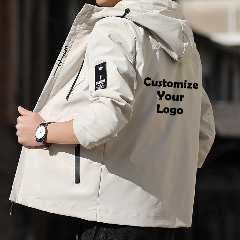 Customized New Fashion Men's Zipper Jacket and Coat Jacket and Outdoor Loading Casual Clothing Street Clothing
