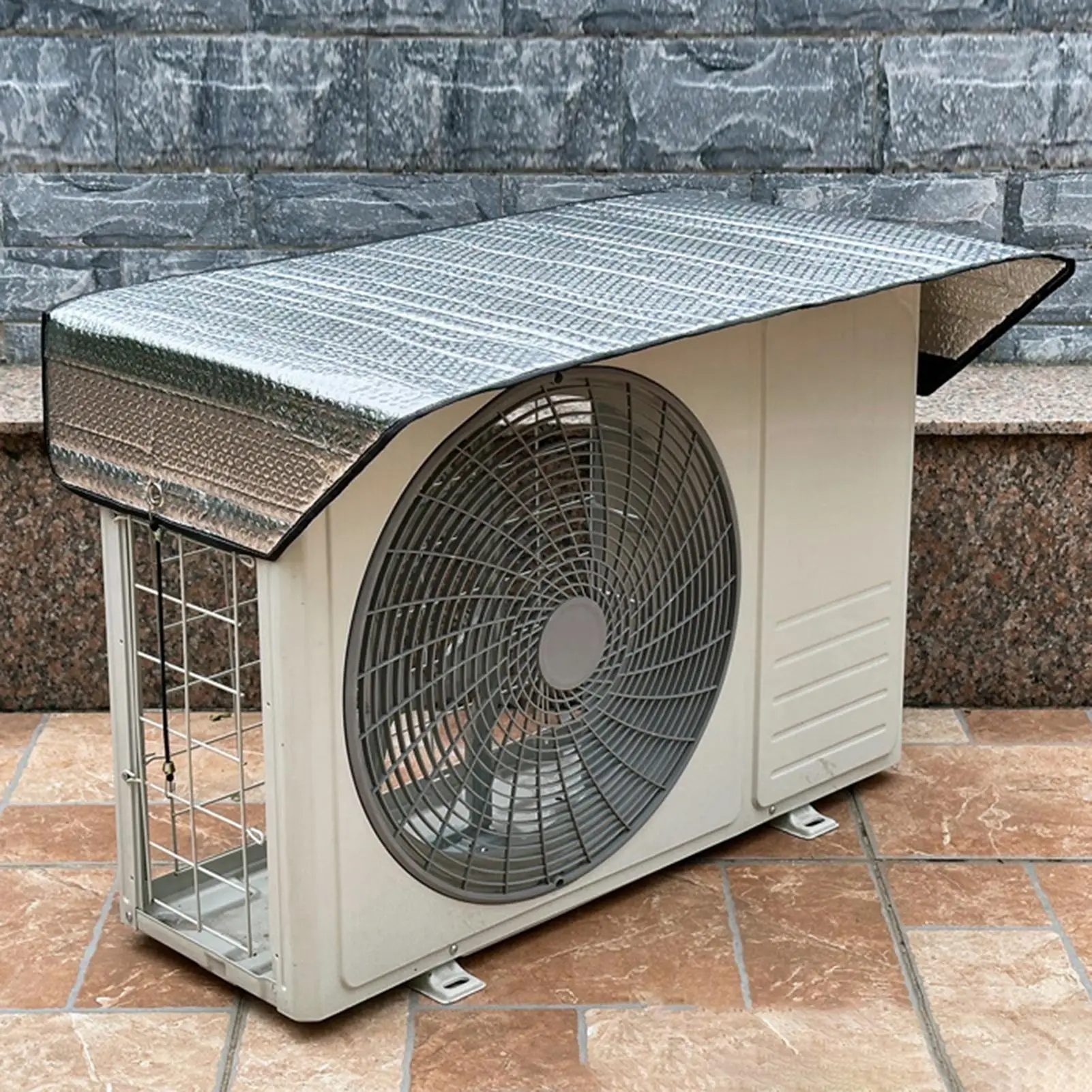 Air Conditioning Cover Outdoor Sun Rainproof Anti-Dust Anti-Snow Cleaning Cover AC Outer Cover AC Waterproof Dust
