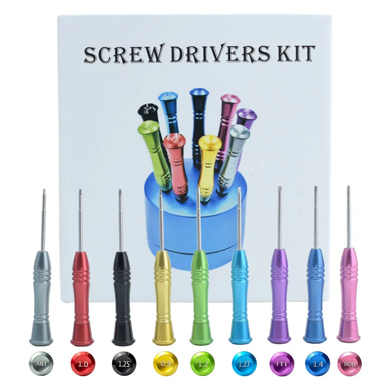 

9Pcs/Kit Dental Laboratory Implant Screwdriver With Handle Micro Screw Driver for Implants System Drilling Tool