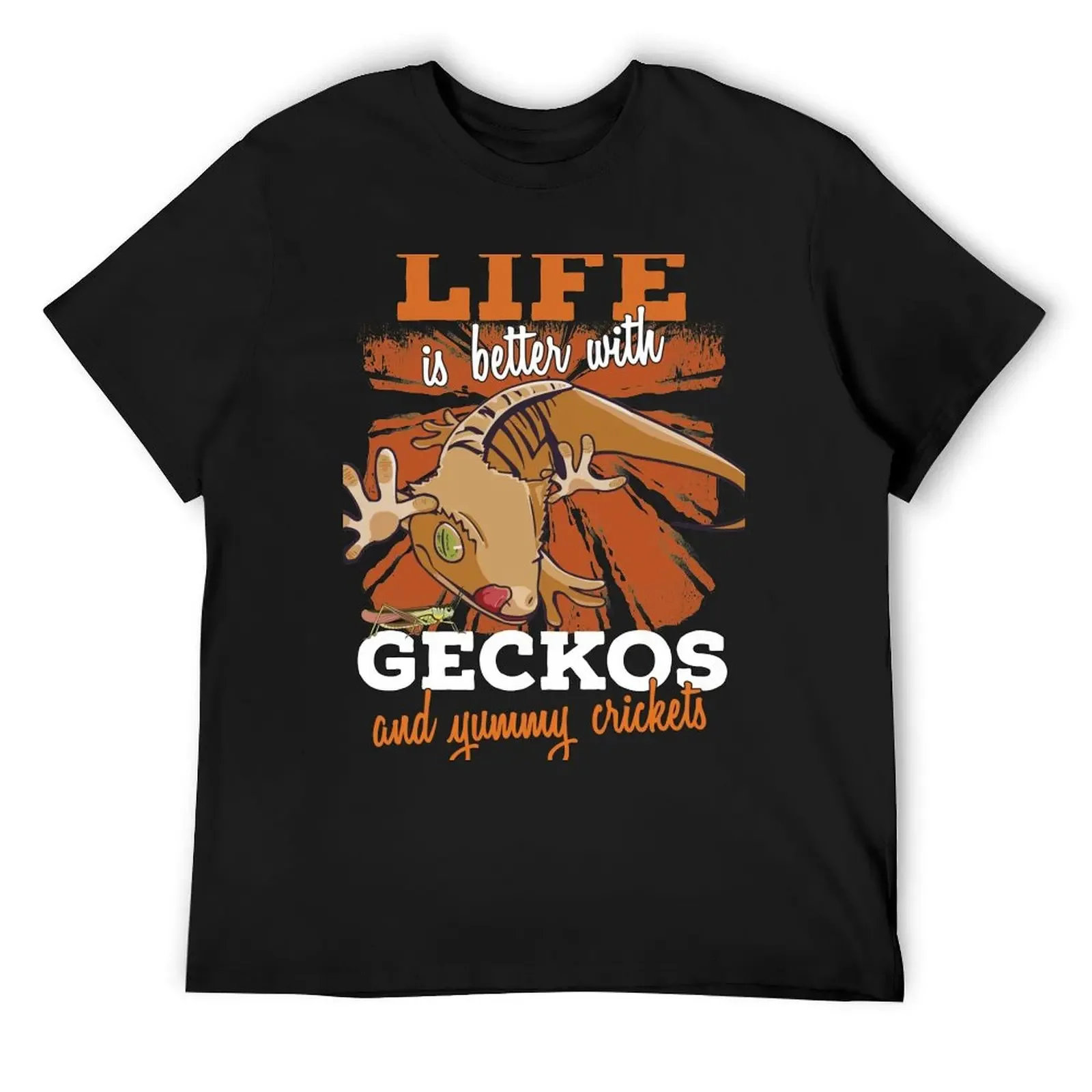 

Funny Crested Gecko Gift Art T-Shirt boys whites oversized graphic tee baggy shirts custom shirt sweat shirts, men