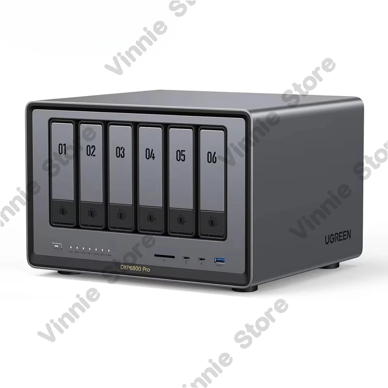 NASync DXP6800 Pro 6 Bay Desktop NAS Intel i5 1235u 10 Core CPU 8GB DDR5 RAM Network Attached Storage (Diskless)