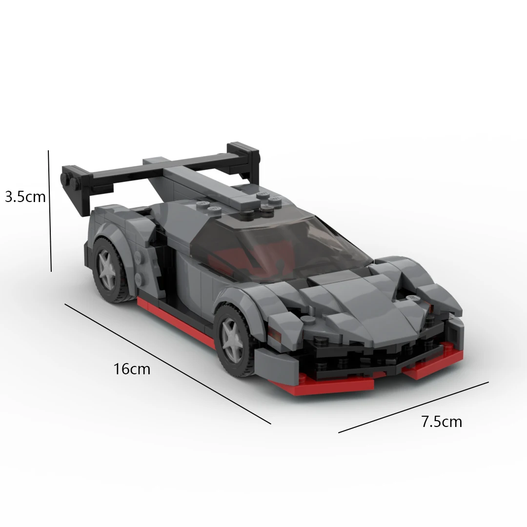 MOC Lambo Poison racing sports car Vehicle Speed Champion Racer Building Blocks Brick Creative Garage Toys for Boys Gifts