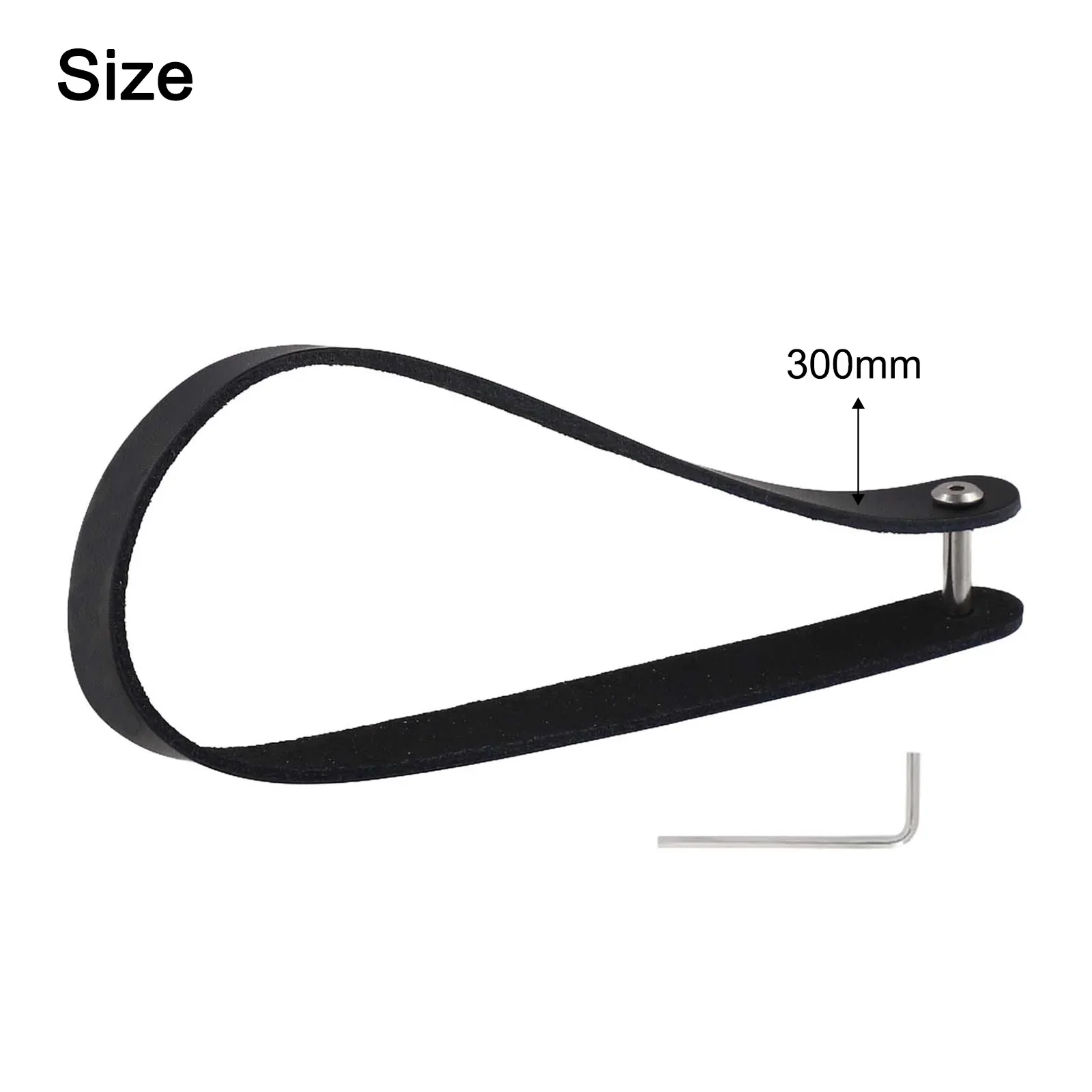 Fashionable Bike Front Carrier Accessory Easy Installation Black Cowhide Handle User-Friendly Convenient Pull Ring