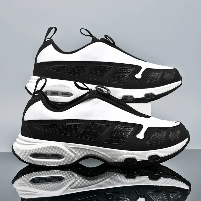 Men's Running Shoes 2025 New Breathable Wear-resistant Anti-slip Shock-absorption Full-foot Cushion Casual Sports Sneakers