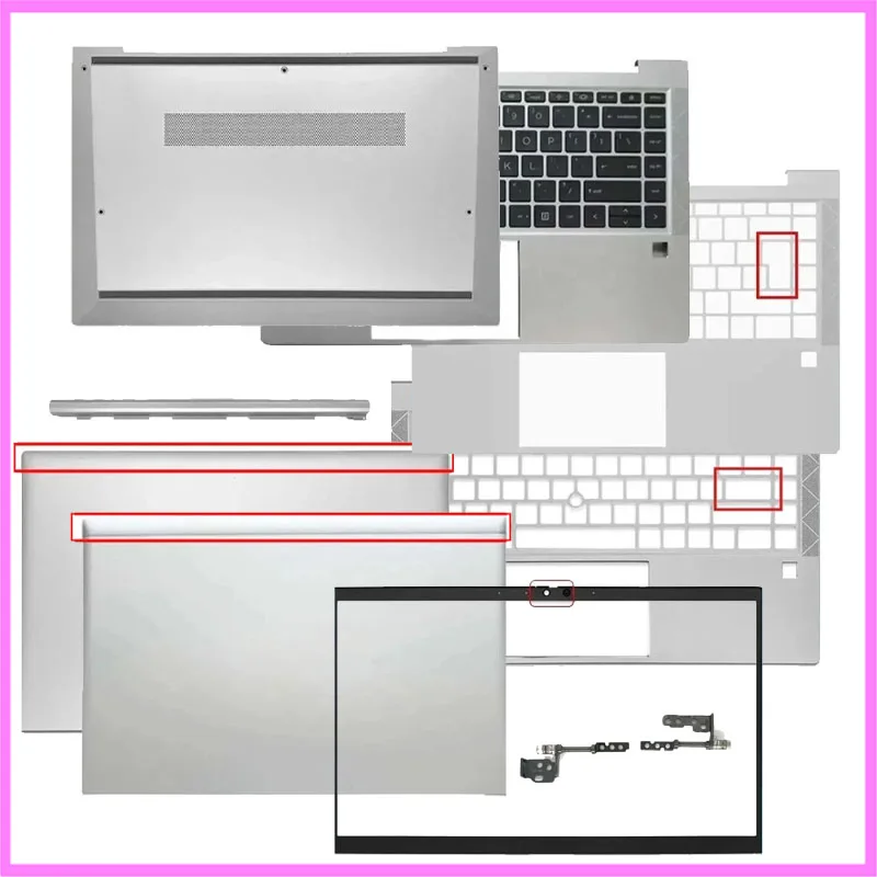 

For HP EliteBook 840 G7 G8 845 745 Repalce Cover LCD Back Cover Front Bezel Upper Palmrest Bottom Case Keyboard Hinges