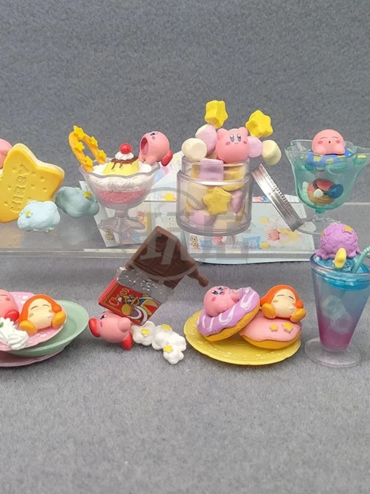Echte Rement Kawaii Kirbys Dessert Serie Blind Box König Dedede Meta Ritter Desktop Dekor Geburtstag Geschenk Anime Trendy Spielzeug