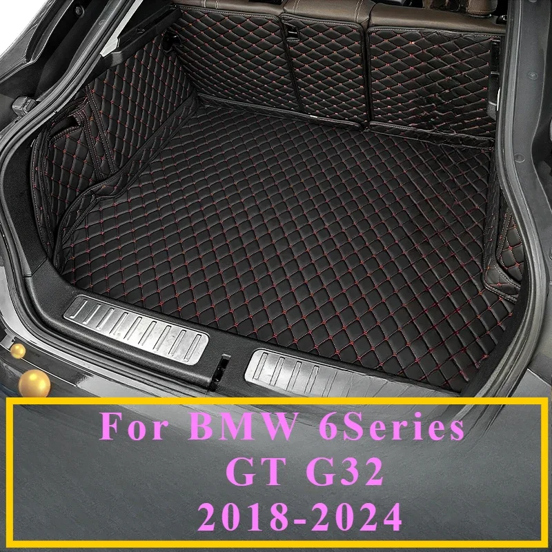 Автоматический коврик в багажник с полным покрытием для BMW 6 серии GT G32 2018-2024 23 22 20 19 Автомобильный чехол для багажника, защита салона багажника, аксессуары