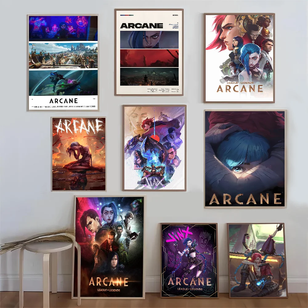 Arcane League of Legends Poster Good Quality Prints and Posters HD Quality Poster Wall Art Painting Study Home Decor