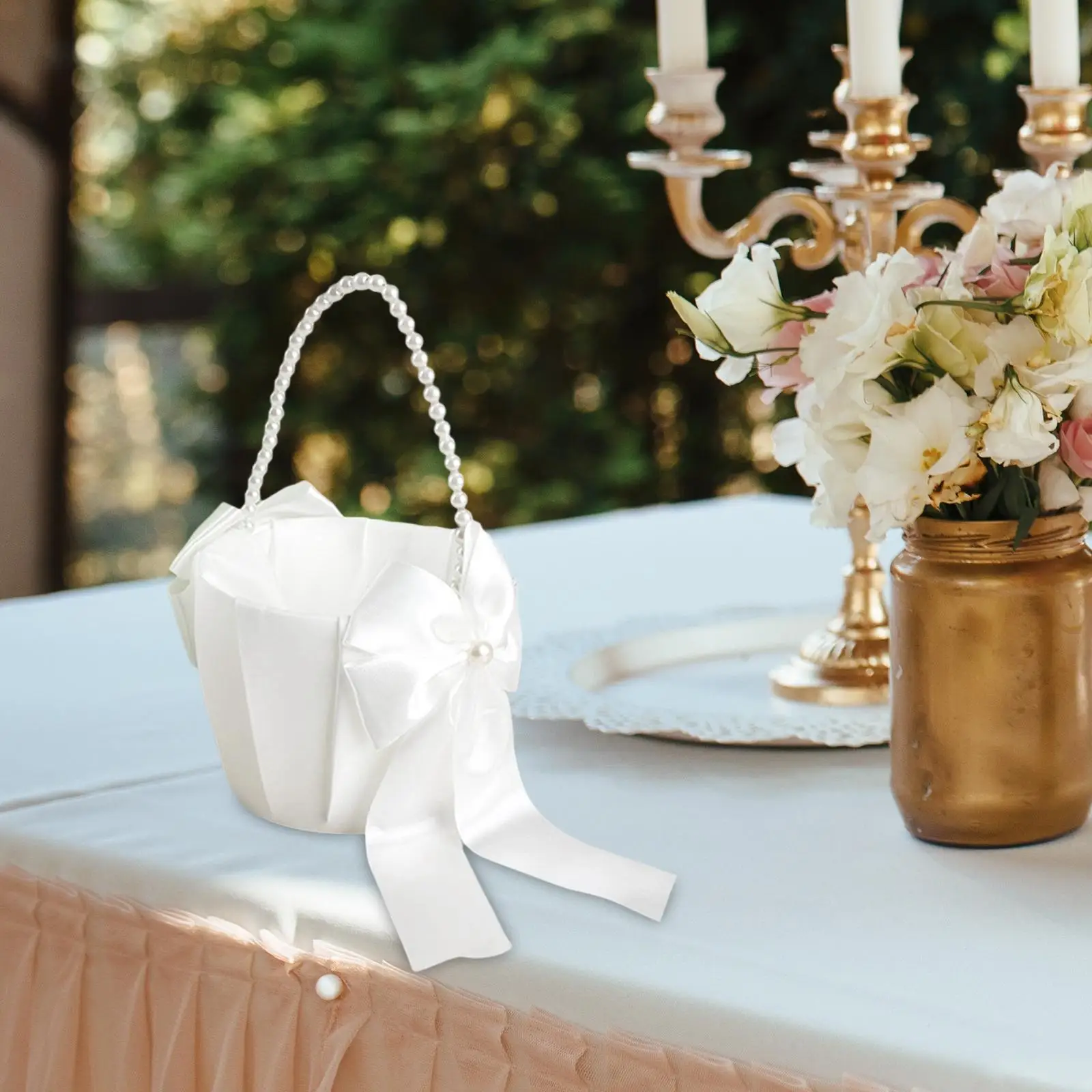 Decoración de cesta de boda elegante para ocasiones especiales suministros para fiestas de banquetes