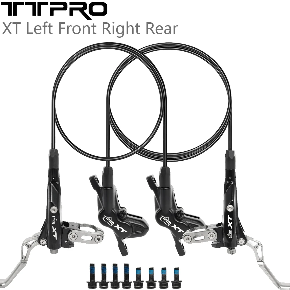 TTPRO XT Hydraulic Disc Brake Left Front Right Rear 1450MM/800MM For Mountain Bike Brake Level Handle Parts