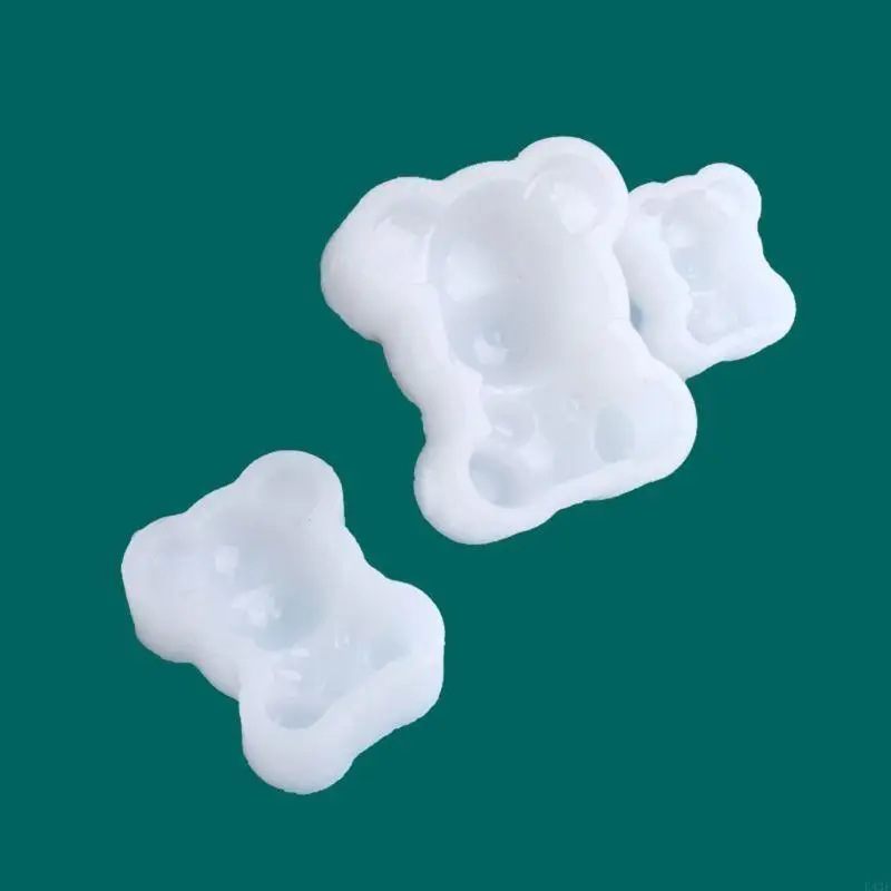 

K43F 3Pieces Animals Mold Fondant Gum Candy Paste Mold Jewelry Making Tools Bear Mold