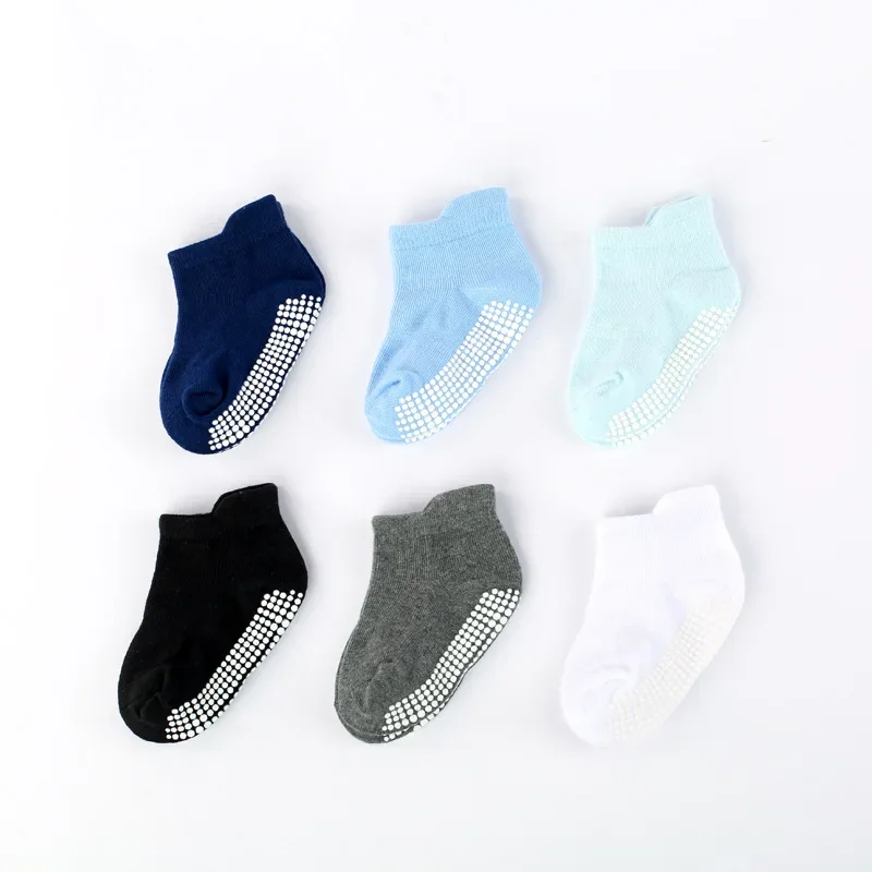 Custom design logo OEM Summer pure color knit ankle 100 cotton recycled cute baby unisex bombas fashion Kids grip toddler socks