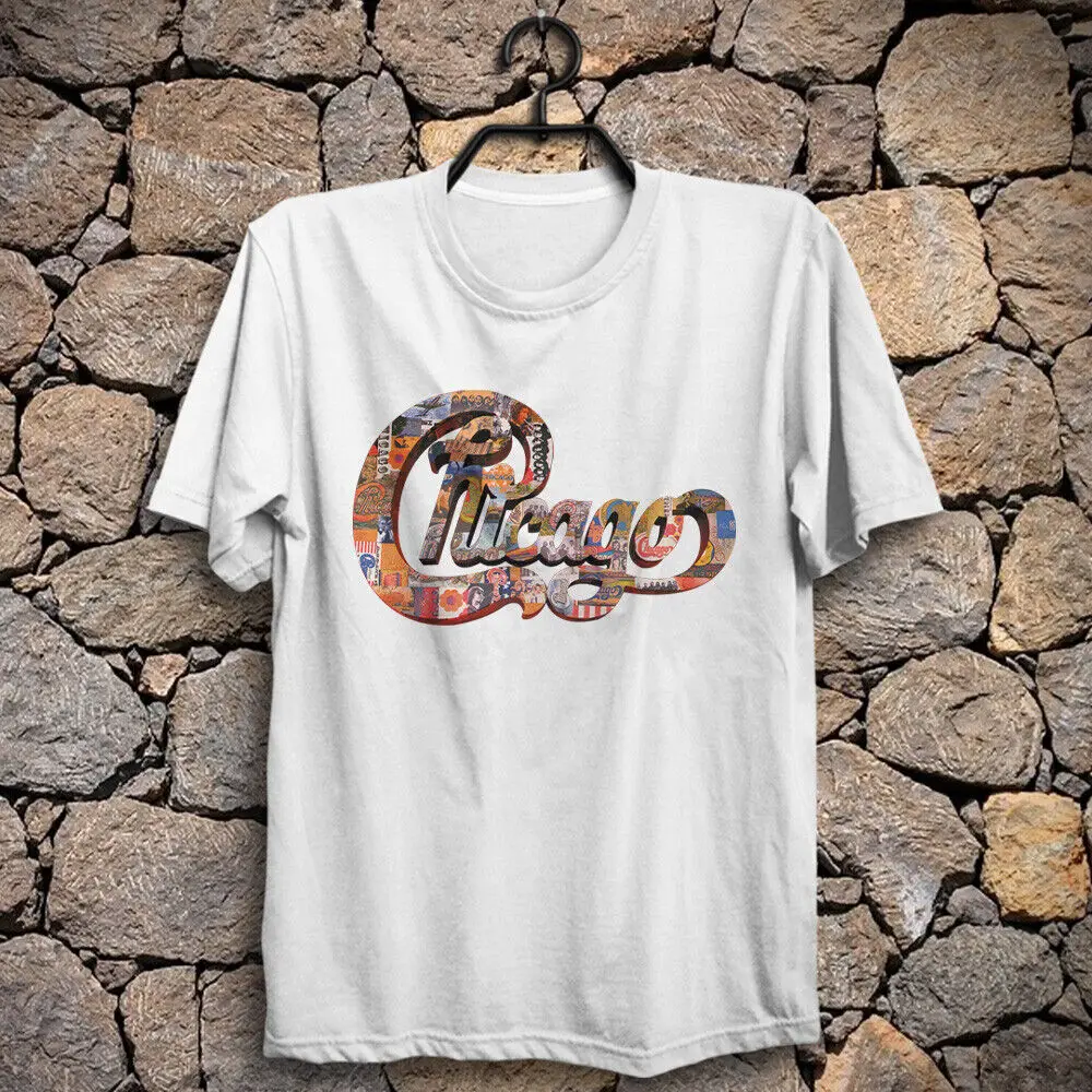 Logo Chicago band T shirt Terry Kath Robert Lamm Dawayne Bailey Peter Cetera