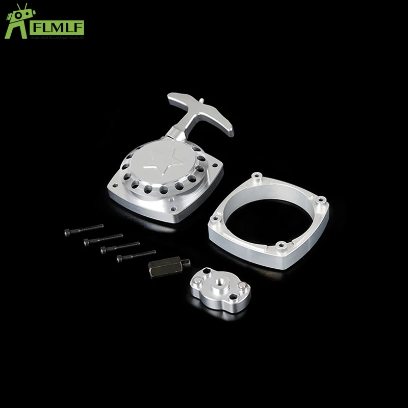 Legering CNC Super Easy Pull Starter Set Magnetisch Vliegwiel Bewerkingsvrij voor 1/5 HPI ROFUN ROVAN KM BAJA LT FG GoPed RedCat Rc Auto