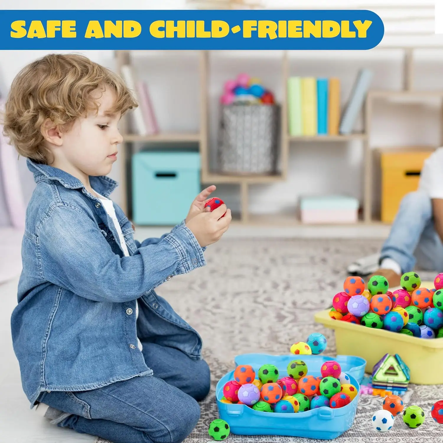 JOYFY 36 حزمة كرة القدم تململ المغازل حفلة كرة القدم تفضل ألعاب متململة السائبة جودي حقيبة المواد للأطفال حفلة عيد الميلاد عيد الميلاد #3