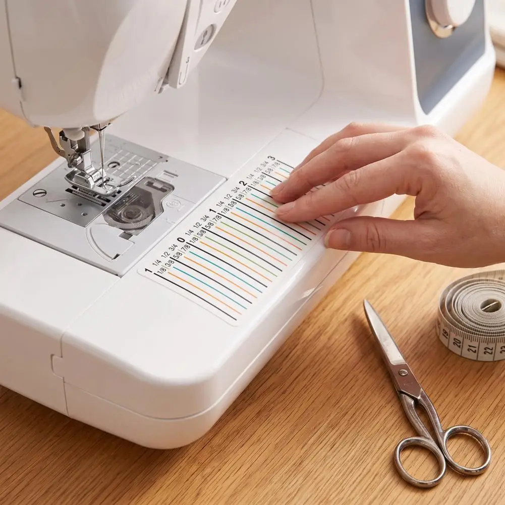 Clothing Sewing Gauge Tape Sewing Machine Seam Guide Seam Allowance Sticker for Sewing Machine Adhesive Seam Guide for Precise