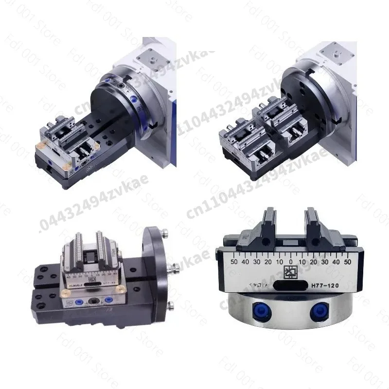 5-Axis vice clamp Self-centering vice Xin point four or five axes quick change 52 spacing 4 pull nails zero point biting jaws