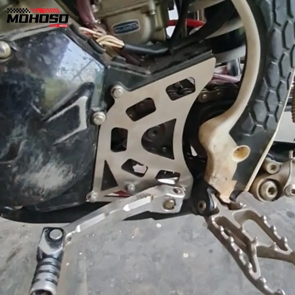 Front Chain Case Saver Sprocket Cover Protection Motorcycle Accessories For Loncin MT250 kayo KT250 hengjian 2 stroke DT230