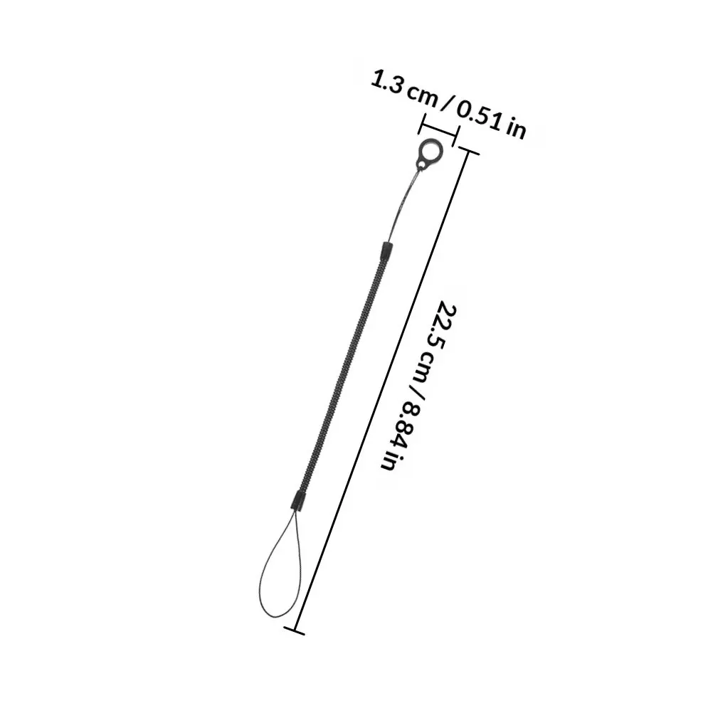 6Pcs Anti Lost Spiral Lanyard for Stylus Pen Elastic Coiled Tether Strap Pen Leash Security Cord for Tablet Phone Use