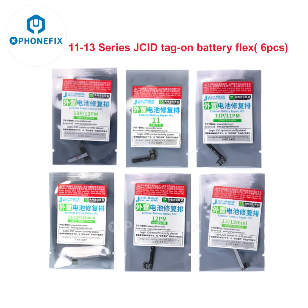 Originele Jc V1se V 1S Batterij Reparatie Flex Kabel Voor Iphone 11 12 13 14 Pro Max Oplossen Batterij Niet-Echt Bericht Pop-Ups Waarschuwing