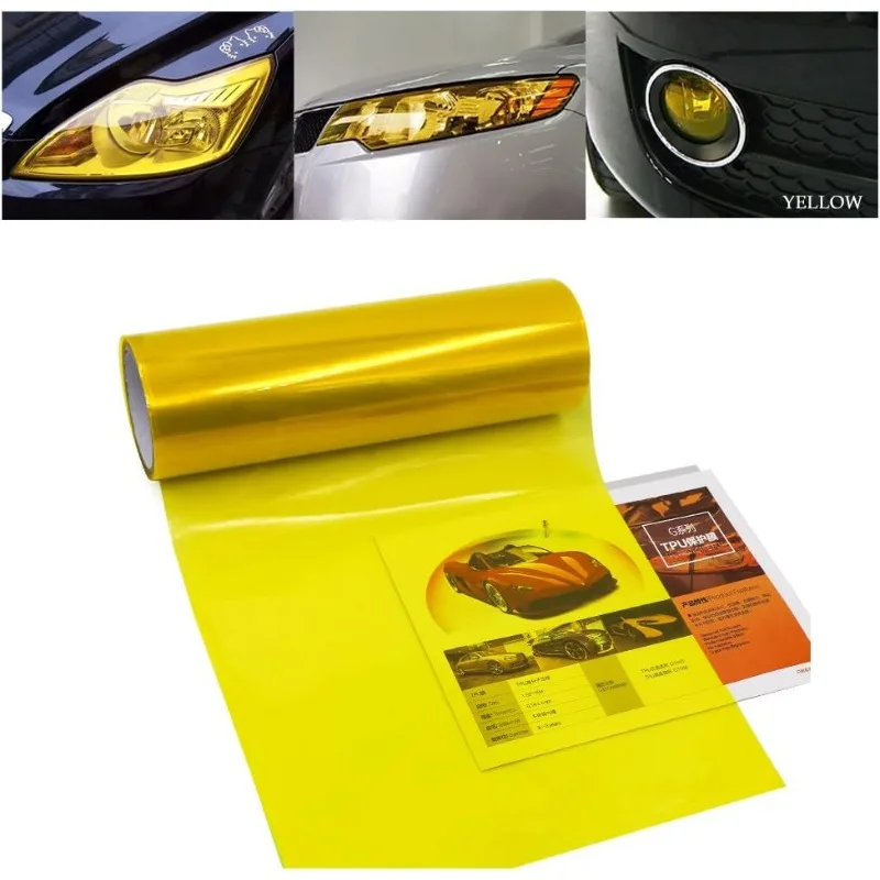 Car Headlight Protective Film Taillight Tint Vinyl Film Auto Lamp Film Sticker Sheet Color-Changing Smoke Matt Rear Fog Stickers