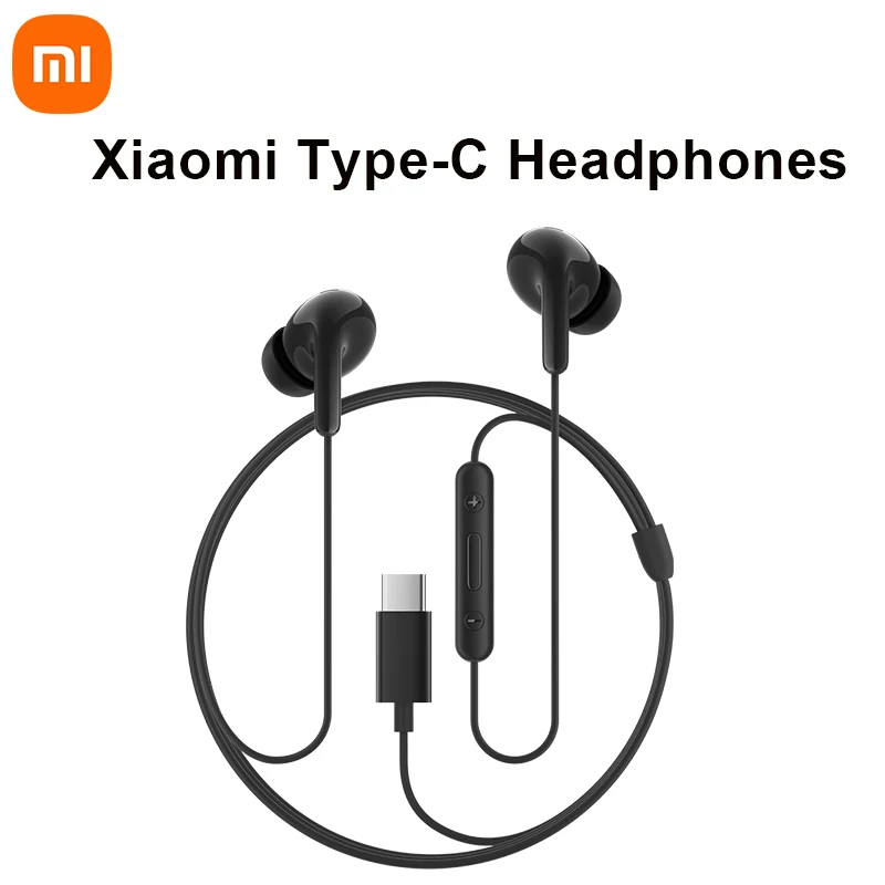 Original Xiaomi Type C Earphones Sports Stereo Earbuds With Wired Control Microphone Headphone For Huawei Xiaomi Smartphone Gift