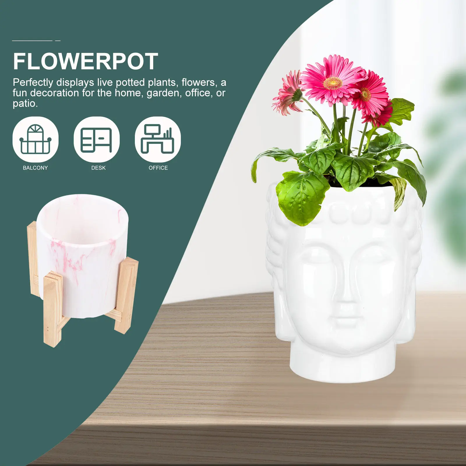 

1 шт. керамический цветочный горшок в стиле дзен, ретро-контейнер для растений, для дома и улицы, для суккулентов, настольная винтажная ваза для цветов, декор