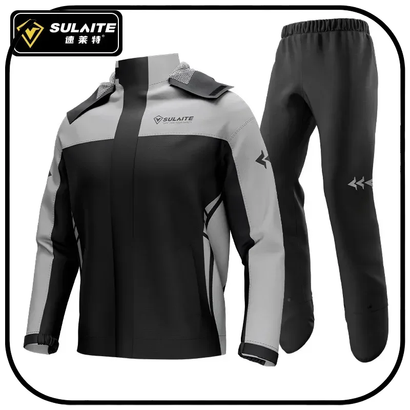 

Мотоциклетный дождевик SULAITE из ткани Оксфорд, водонепроницаемый комплект для мотоциклистов, курьеров доставки еды, водителей электровелосипедов
